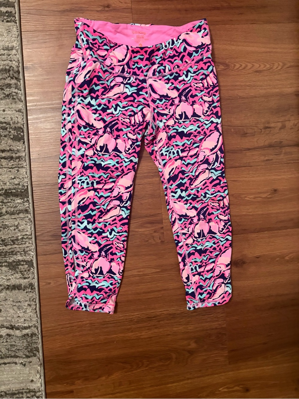 Lilly Pulitzer Pink Multi-Color Printed Girls' Leggings - Picture 1 of 3